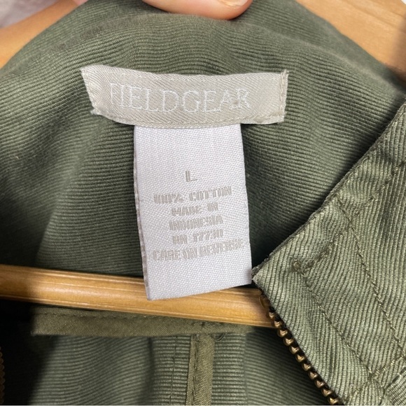 VTG Field Gear army green quilted military/ moto jacket Sz. L - Picture 8 of 8